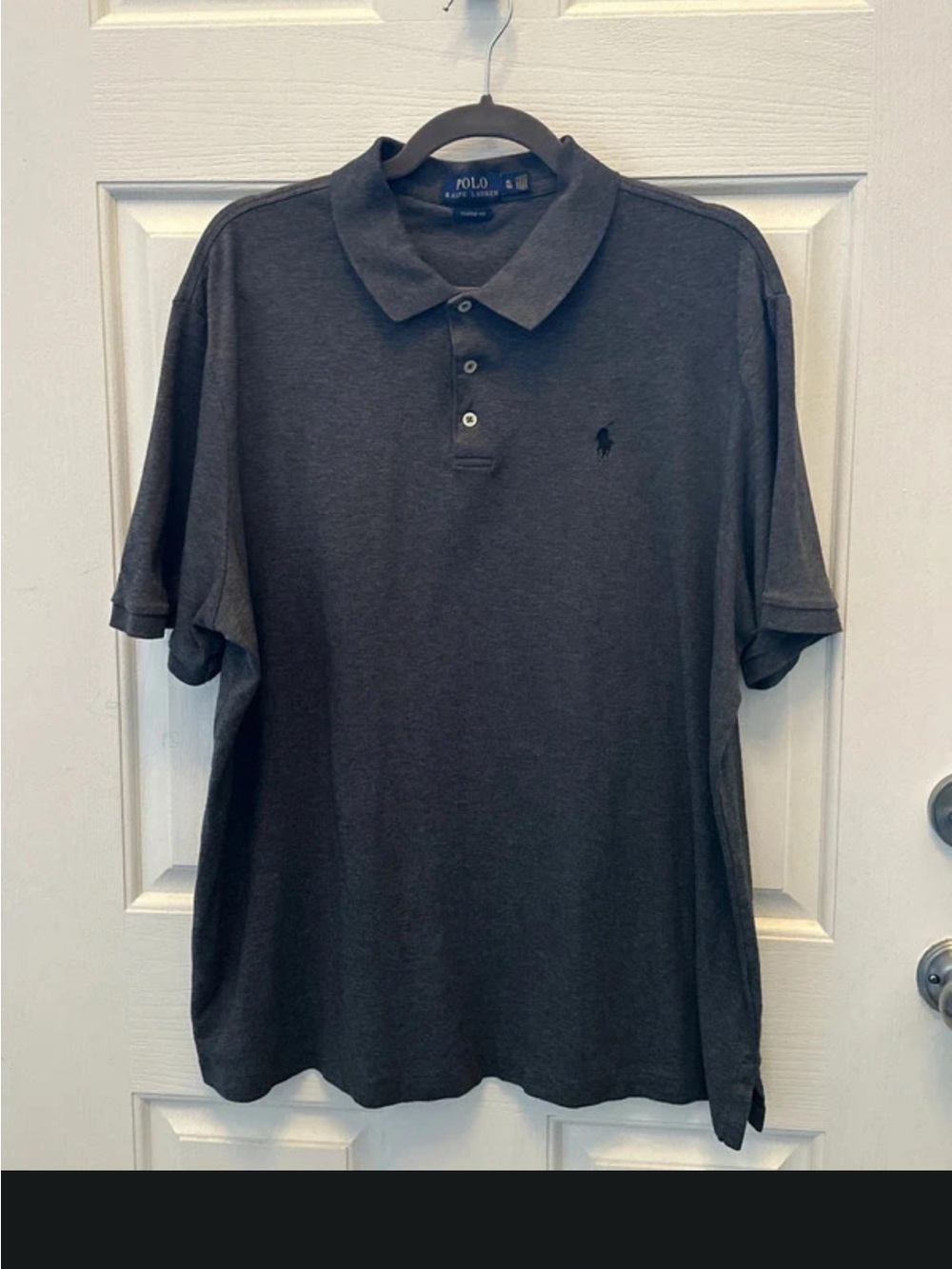 Polo by Ralph Lauren Men's Charcoal Polo Shirt XL
